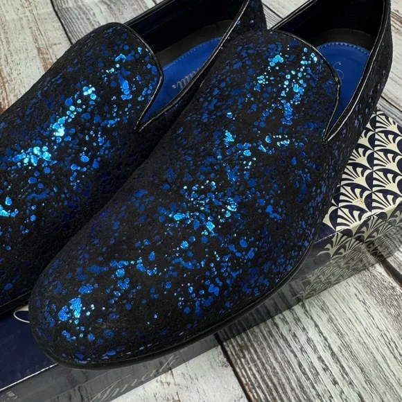 Amali Morris Royal Blue Slip-On Loafers Men’s Size 14 - Picture 5 of 9